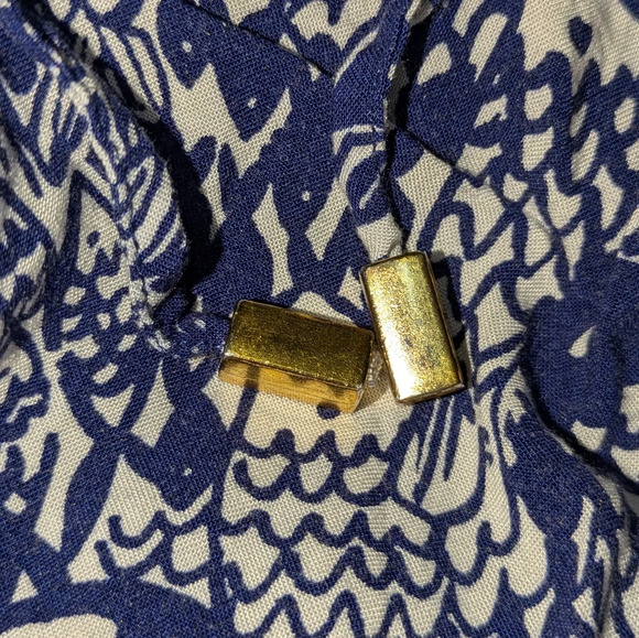 Lilly Pulitzer for Target Blue and White Strapless Jumpsuit. Size L. EUC - Picture 10 of 11